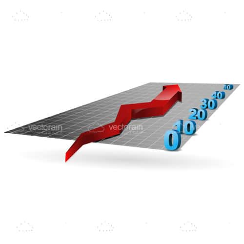 Red Arrow Climbing Growth Chart